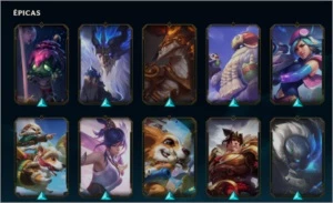 CONTA LOL 87 SKINS 9 LENDARIAS E DIVERSOS CHAMPS. - League of Legends