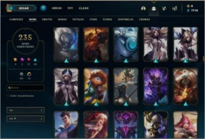 Conta platina 4 - League of Legends LOL