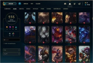 Conta platina 4 - League of Legends LOL