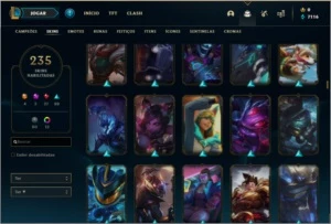Conta platina 4 - League of Legends LOL