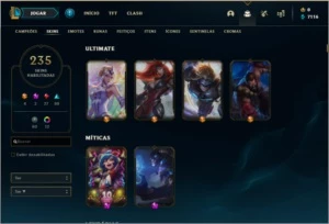 Conta platina 4 - League of Legends LOL