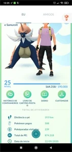 Conta Pokémon go lvl 25 - D020