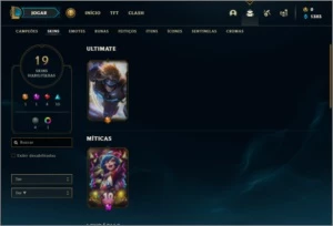 Conta prata 4 com 19 skins e 37 champs - League of Legends LOL