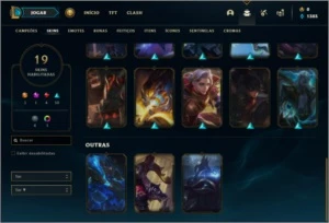Conta prata 4 com 19 skins e 37 champs - League of Legends LOL