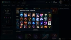 Conta platina com todos campeoes e 201 skins. - League of Legends LOL