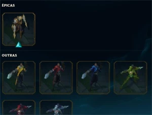 CONTA LOL 284 SKINS ALGUMAS COM MOLDURA E ICONES RAROS - League of Legends