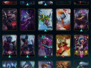 CONTA LOL 284 SKINS ALGUMAS COM MOLDURA E ICONES RAROS - League of Legends