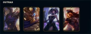 CONTA LOL 284 SKINS ALGUMAS COM MOLDURA E ICONES RAROS - League of Legends