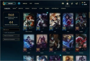 Conta Unranked com 87 Champs e 120 Skins (3 Ultimates) - League of Legends LOL