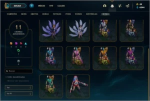 Conta Unranked com 87 Champs e 120 Skins (3 Ultimates) - League of Legends LOL