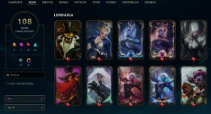 Conta League of Legends Full Acesso - 79 Champs e 108 Skins LOL