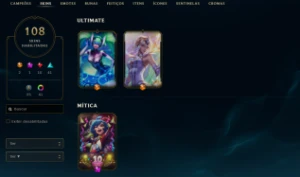 Conta League of Legends Full Acesso - 79 Champs e 108 Skins LOL