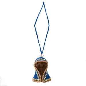 Mini Nossa Senhora Aparecida para Retrovisor em Amigurumi