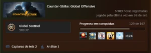 Conta CSGO +CS2 6 mil horas NVL 34 - Counter Strike