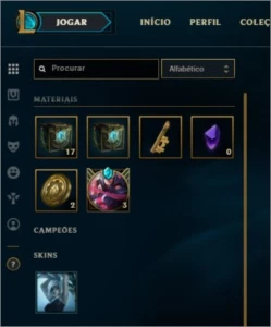 Gold 2, level 46, 18 baus hextech - League of Legends LOL