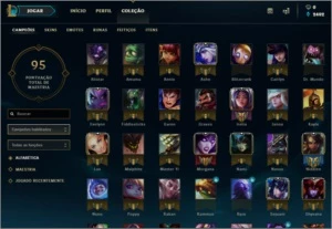 Gold 2, level 46, 18 baus hextech - League of Legends LOL