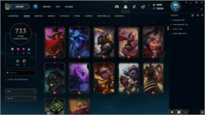733 Skins, 9 anos de conta LVL 42 dono original - League of Legends LOL