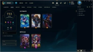 733 Skins, 9 anos de conta LVL 42 dono original - League of Legends LOL