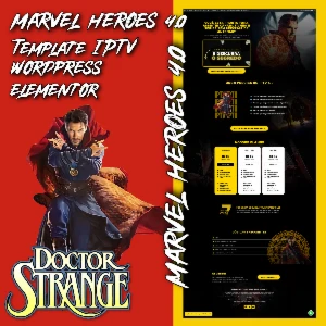 Pagina IPTV Elementor Dr. Estranho Marvel Heroes 4.0