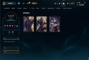 Conta Prata 2 com TODOS os Champs e 157 Skins ( ADC / JG ) - League of Legends LOL