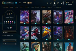 Conta Prata 2 com TODOS os Champs e 157 Skins ( ADC / JG ) - League of Legends LOL