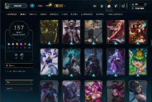 Conta Prata 2 com TODOS os Champs e 157 Skins ( ADC / JG ) - League of Legends LOL