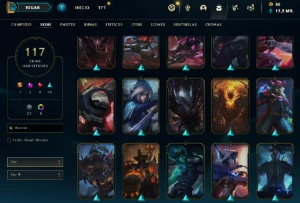 Conta lol lv351 Esmeralda IV 117skins - League of Legends