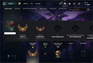 Conta ouro 2 com 23 Champs e 5 Skins +2 Fragmentos - League of Legends LOL