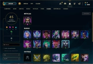 Conta ouro 2 com 23 Champs e 5 Skins +2 Fragmentos - League of Legends LOL