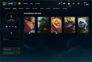 Conta ouro 2 com 23 Champs e 5 Skins +2 Fragmentos - League of Legends LOL