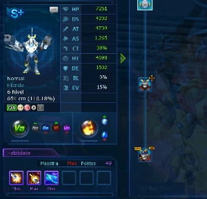 Conta Zeed LADMO Omegamon - Digimon Masters Online