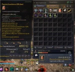Conta black Desert Tamer 61 FULL TRI // partes BOSS - Artes e Templates Artes Canva