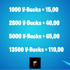 V-Bucks mais baratos do que na epic games