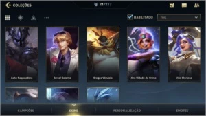 MAIN ADC: ESMERALDA IV + 21 SKINS + 47 CAMPEÕES + 1º PASSE - League of Legends: Wild Rift LOL WR