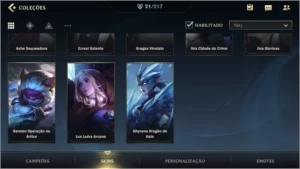 MAIN ADC: ESMERALDA IV + 21 SKINS + 47 CAMPEÕES + 1º PASSE - League of Legends: Wild Rift LOL WR