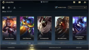 MAIN ADC: ESMERALDA IV + 21 SKINS + 47 CAMPEÕES + 1º PASSE - League of Legends: Wild Rift LOL WR