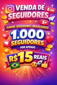 ⚡ 1.000 Seguidores Rápido e Barato! - Redes Sociais