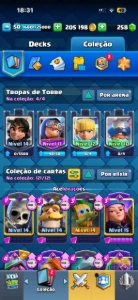 Vendo conta de clash royale