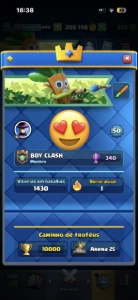 Vendo conta de clash royale