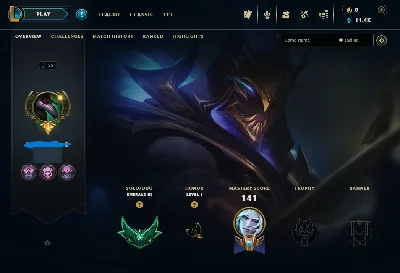 Conta Lol Esmeralda 3, Zed Dizimador de Galáxia. - League of Legends