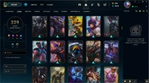 Conta prata 1 com TODOS os champs e 329 Skins + 5 Prestigios - League of Legends LOL