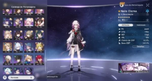 Conta Honkai: Star Rail - 36 5Stars chars+35 5Stars LC+ ZZZ