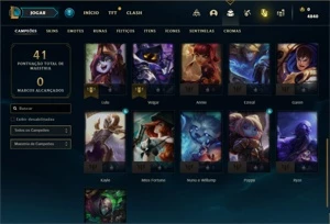 Conta Mestre com 26 Champs e 1 Skin - League of Legends LOL