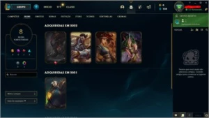 Conta gold 3 MMR BOM, platina season passada - League of Legends LOL