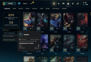 Unranked com 155 Champs e 146 Skins ( TOP / MID / JG ) - League of Legends LOL