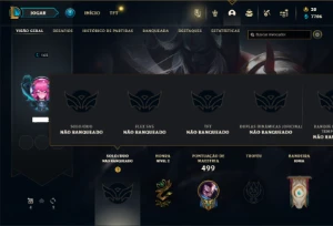 Unranked com 155 Champs e 146 Skins ( TOP / MID / JG ) - League of Legends LOL