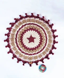 Toalhinha de Crochê / Sousplat Estrela