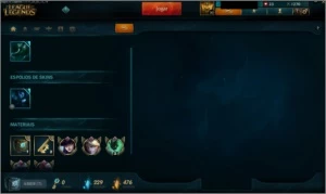 Conta Platina com borda de gold - League of Legends LOL