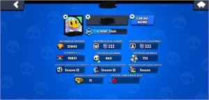 Conta Brawl Stars 25k+ Troféus 53/54 brawlers