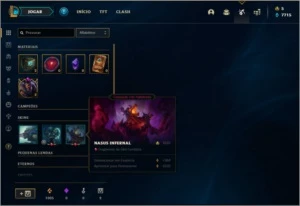 Conta diamante 4 com 62% de win rate, 4 skins e 22 champs - League of Legends LOL
